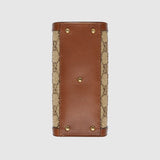 The Serpentine Tote - Python Embossed Leather Shoulder Bag with Crystal Details