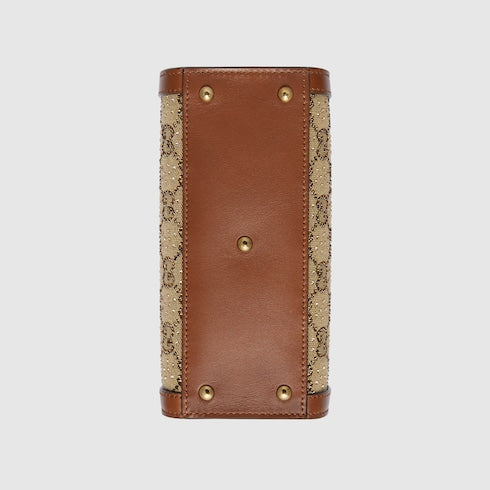 The Serpentine Tote - Python Embossed Leather Shoulder Bag with Crystal Details