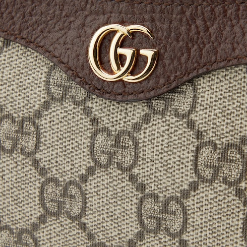 The Striped Crossbody Mini - Monogram Leather Bag with Adjustable Strap