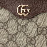 The Striped Crossbody Mini - Monogram Leather Bag with Adjustable Strap