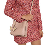 Embossed Small Bucket Bag