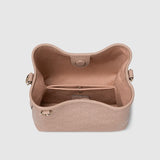 Embossed Small Bucket Bag