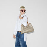 The "Capital" Embossed Large Tote Bag