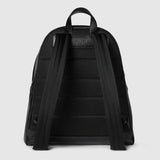 The Striped Monogram Backpack Medium Leather Backpack with Padded Straps