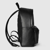 The Striped Monogram Backpack Medium Leather Backpack with Padded Straps