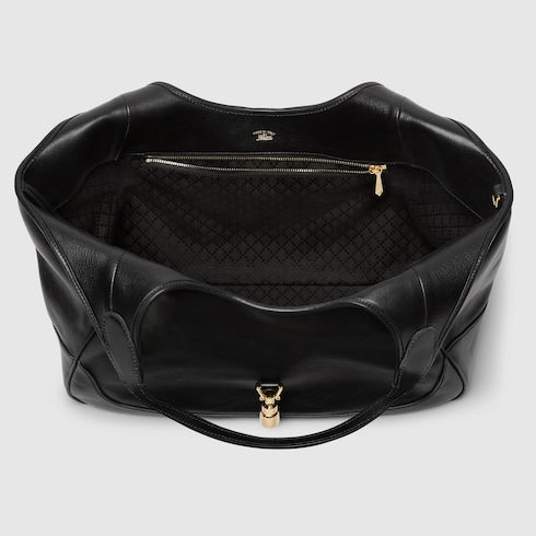 The Structured Tote - Medium Leather Shoulder Bag with Top Handles