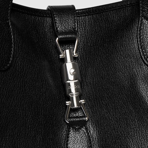 The Curved Tote - Medium Leather Shoulder Bag with Refined Hardware