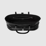 The Curved Tote - Medium Leather Shoulder Bag with Refined Hardware