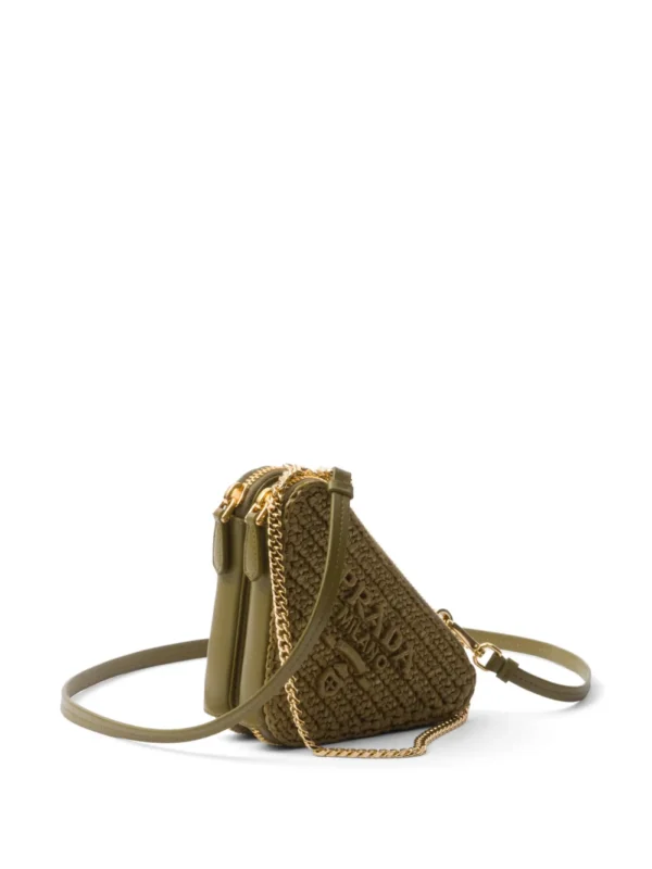 Woven fabric mini-pouch
