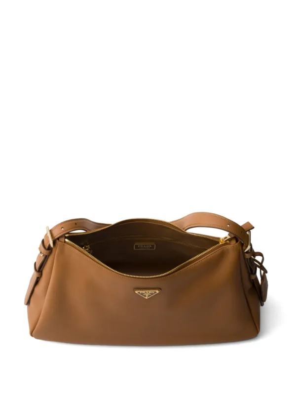 large triangle-logo shoulder bag