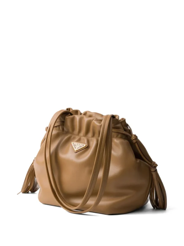 Nappa leather shoulder bag