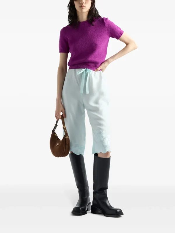 Arqué suede shoulder bag