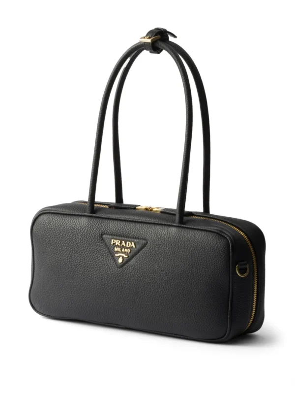 Leather tote bag