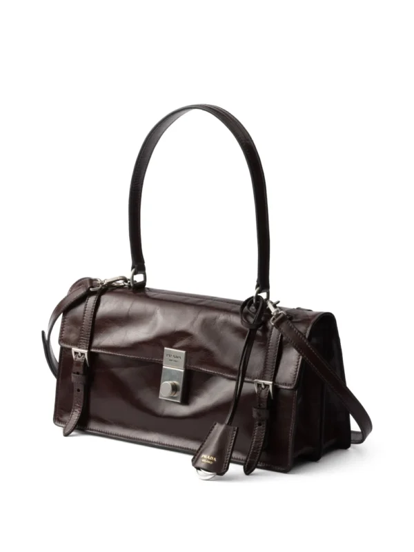 Medium leather tote bag