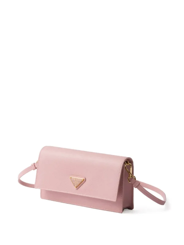 Enamel triangle logo mini-bag
