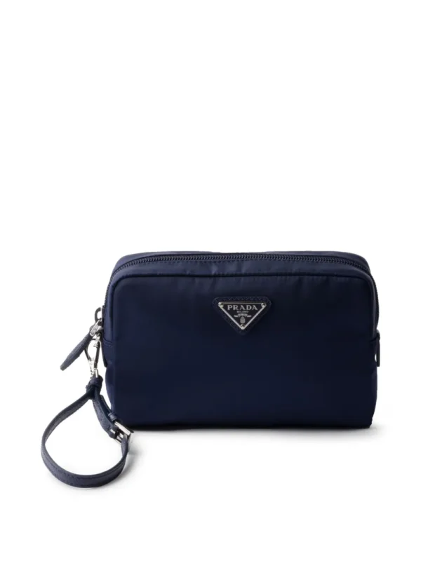 logo-plaque make up bag