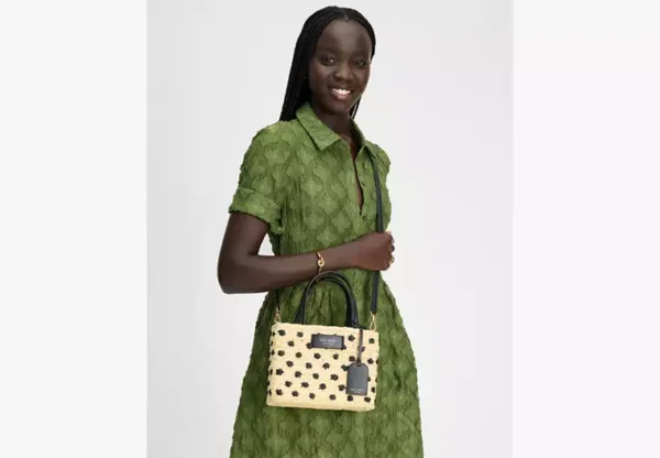 On Purpose Straw Small Tote Bag